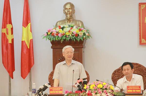 Tổng Bí thư Nguyễn Phú Trọng: Gia Lai phải xây dựng một ý chí vươn lên mạnh mẽ