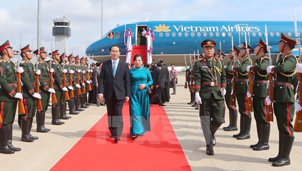Chủ tịch nước Trần Đại Quang: Phát triển quan hệ đặc biệt Việt Nam - Lào theo phương châm chất lượng, hiệu quả, thiết thực