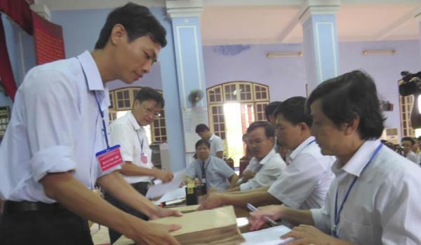 Thông tin tại các điểm thi khu vực miền Trung - Tây Nguyên