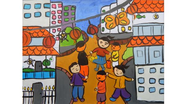 Triển lãm tranh thiếu nhi Trung thu của em