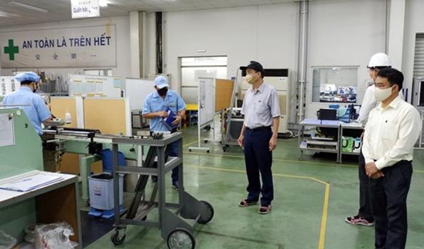 Lãnh đạo thành phố thị sát một số doanh nghiệp đang hoạt động