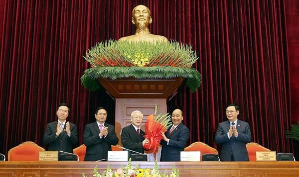 Đồng chí Nguyễn Phú Trọng được tín nhiệm bầu làm Tổng Bí thư Ban Chấp hành Trung ương Đảng khóa XIII